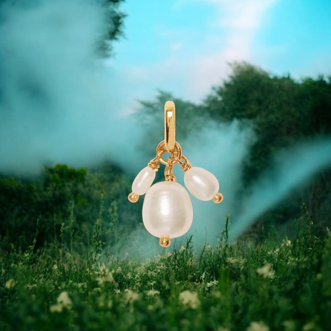 Charm triade di perle