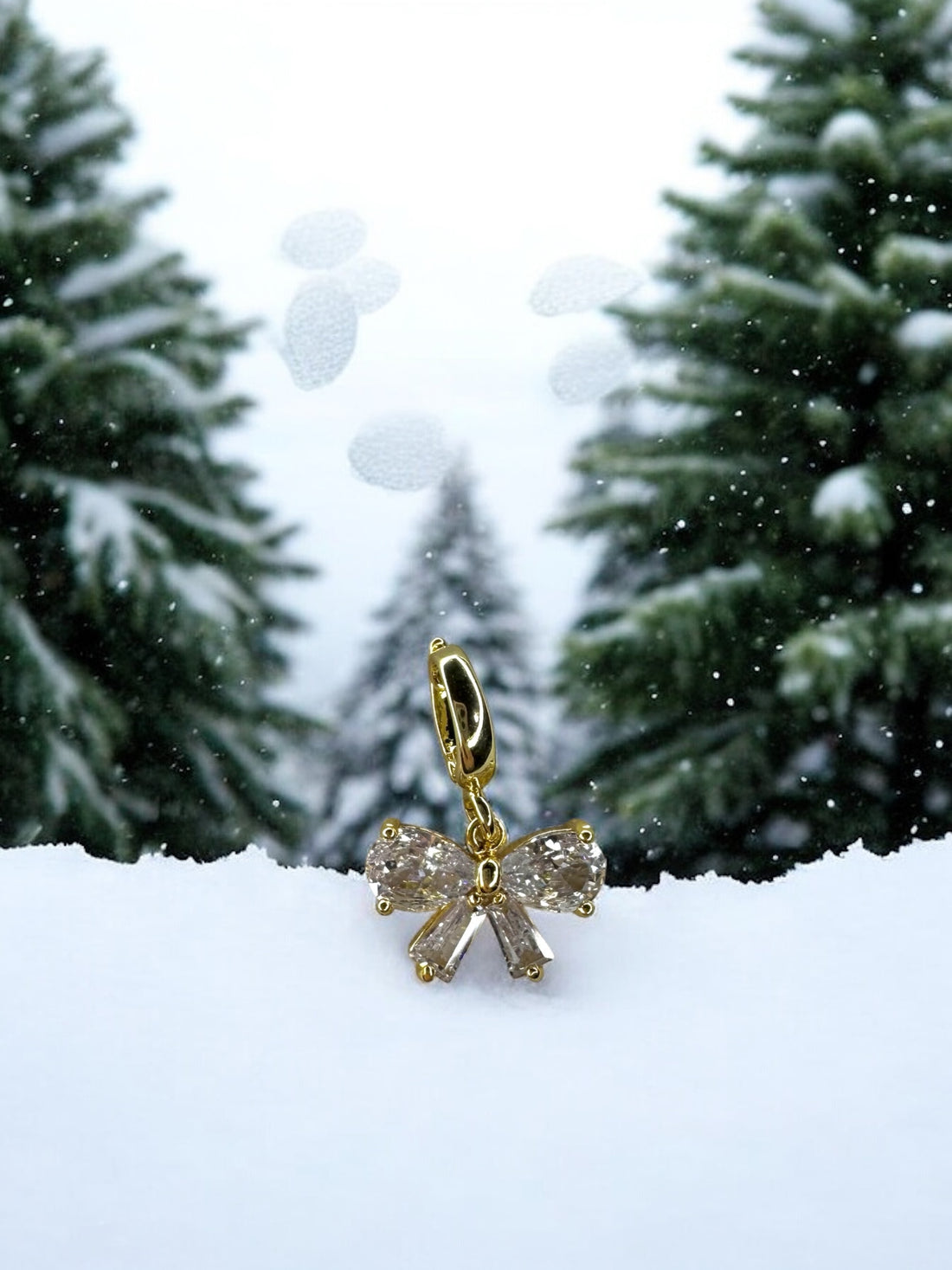 Charm a Clip Fiocco Cristallino