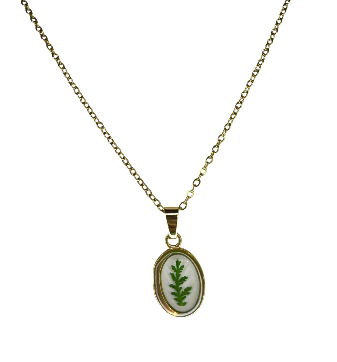 Fiore dell’Aura – Collana con Fiore Essiccato in Resina