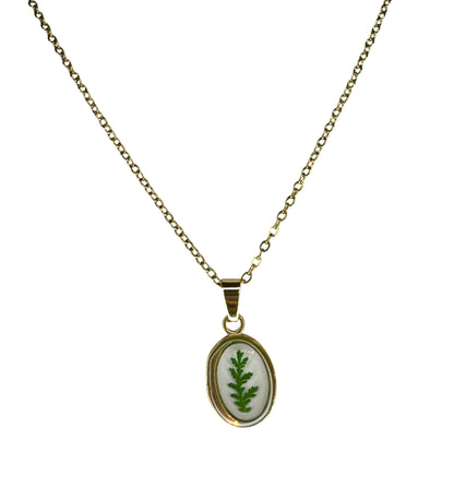 Fiore dell’Aura – Collana con Fiore Essiccato in Resina