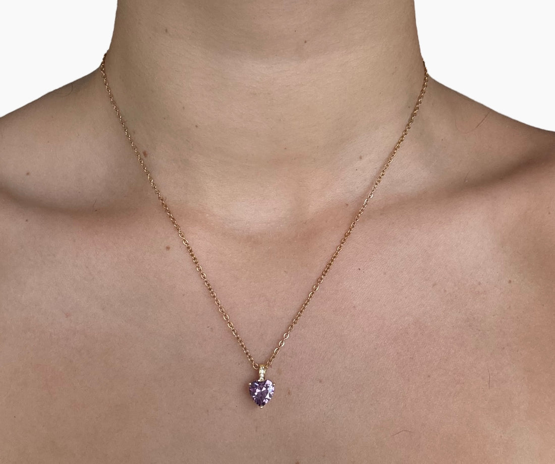 Collana Cuore di Lavanda Incantata